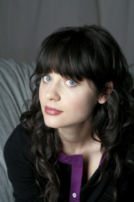 woman with blue eyes and dark hair