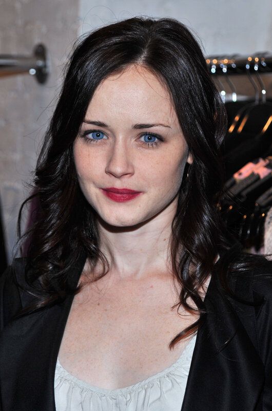 woman with blue eyes and dark hair