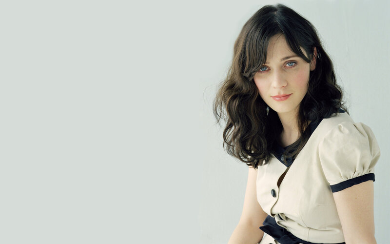 woman with blue eyes and dark hair