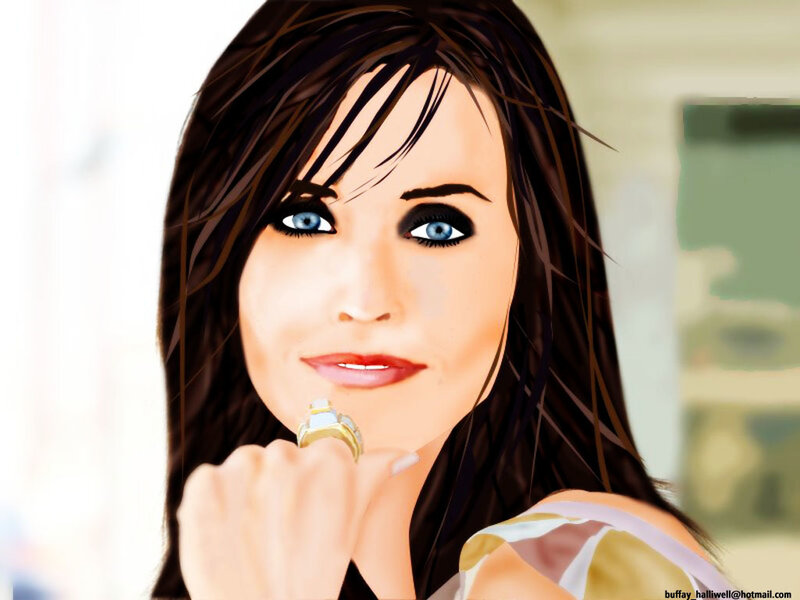 woman with blue eyes and ring
