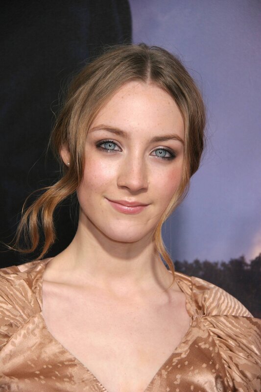 woman with blue eyes at event