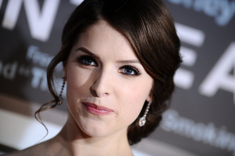 woman with blue eyes at event