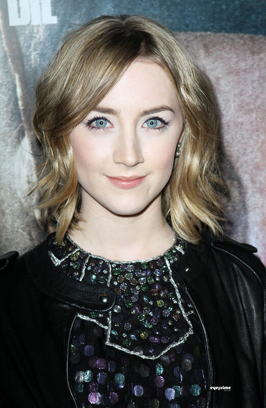 woman with blue eyes at event