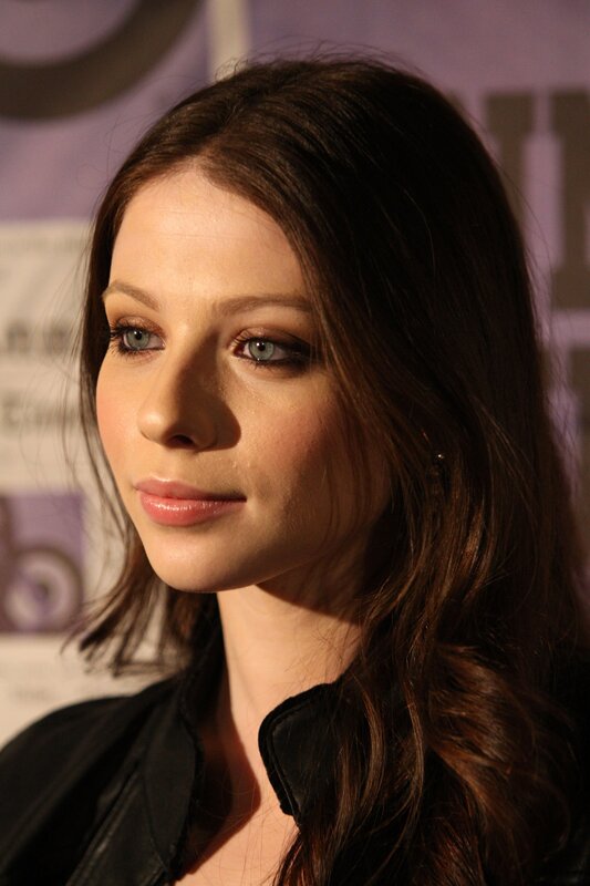 woman with blue eyes at event