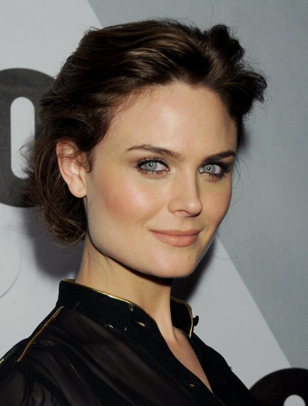 woman with blue eyes at event