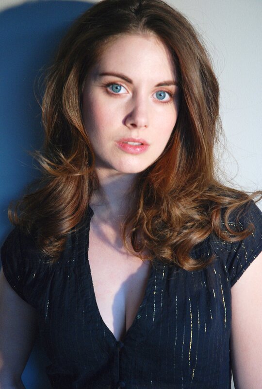 Woman with Blue Eyes — Black, Neutral, Photograph, Blue Wall