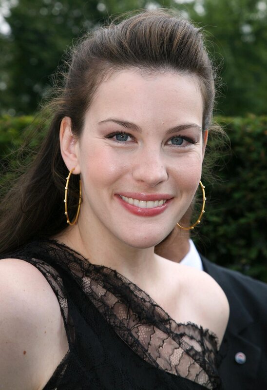 Woman with Blue Eyes — Black, Smiling
