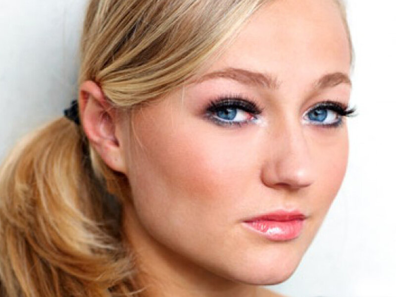 Woman with Blue Eyes — Blonde, Neutral, Photograph
