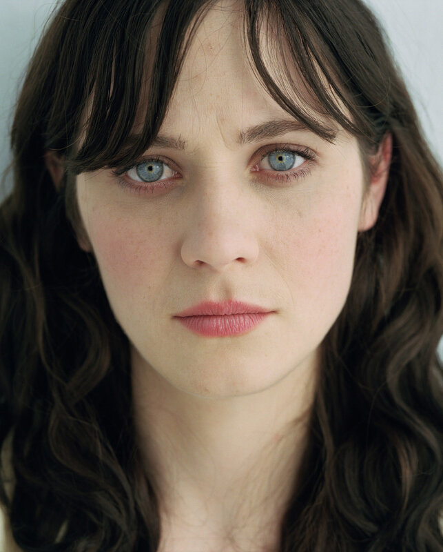 Woman with Blue Eyes — Brown, Neutral, Photograph, Brown Hair, Blue Eyes, Freckles