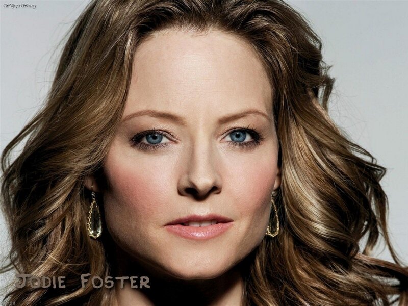 Woman with Blue Eyes — Brown, Neutral, Photograph, Earrings