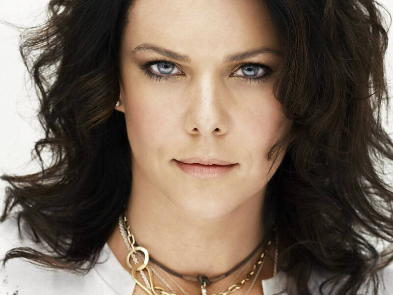 Woman with Blue Eyes — Brown, Neutral, Photograph, Necklace