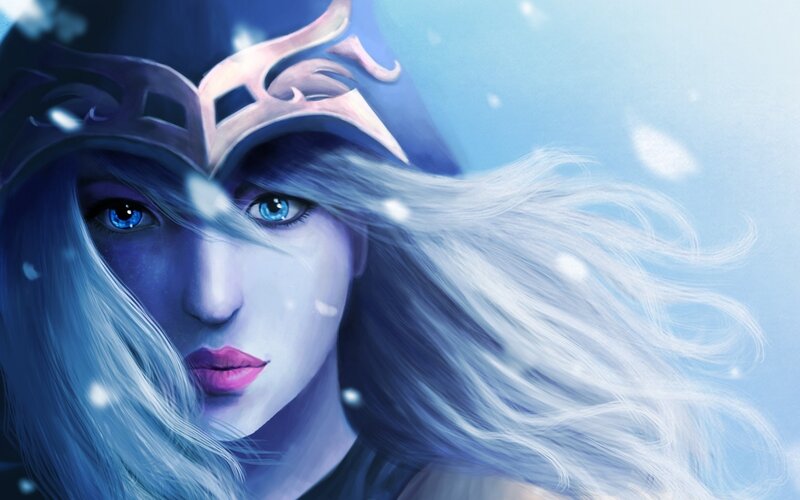 Woman with Blue Eyes — Cold, Serene