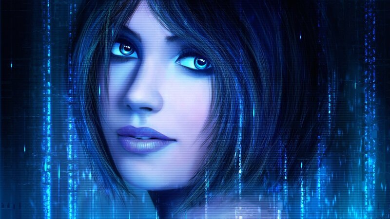 Woman with Blue Eyes — Dramatic, Digital Art, Digital Matrix, Blue Lighting