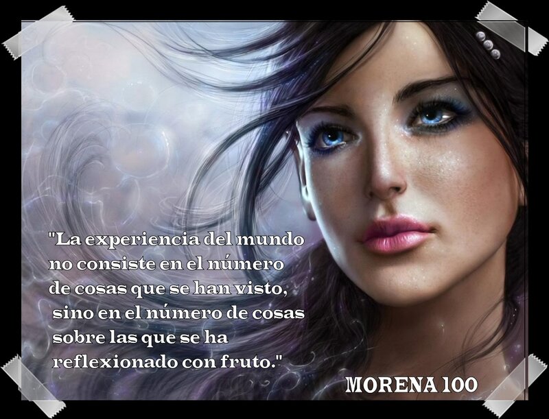 Woman with Blue Eyes — Dramatic, Digital Art, Text, Hair