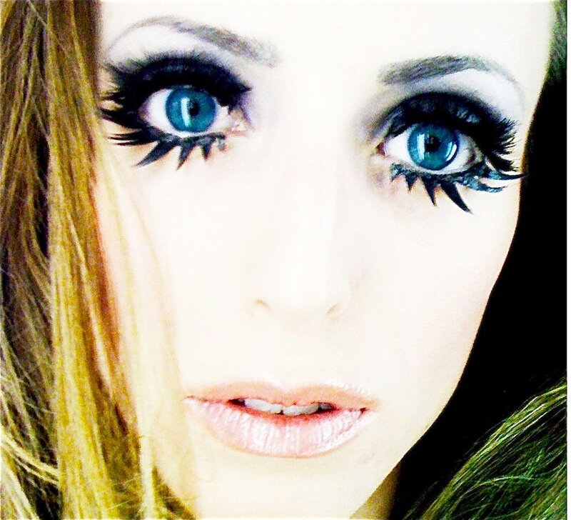 Woman with Blue Eyes — Dramatic, Photograph, Makeup, Hair