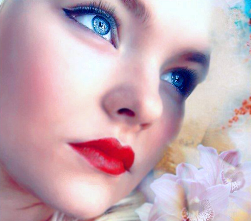 Woman with Blue Eyes — Dreamy