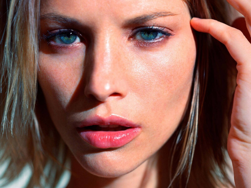 Woman with Blue Eyes — Intense
