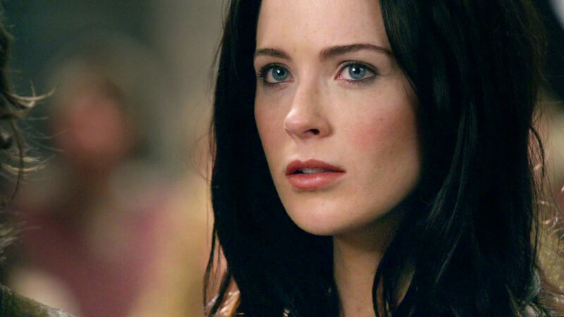 woman with blue eyes looking