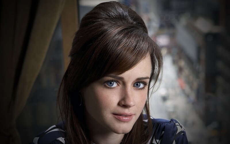 woman with blue eyes looking at camera