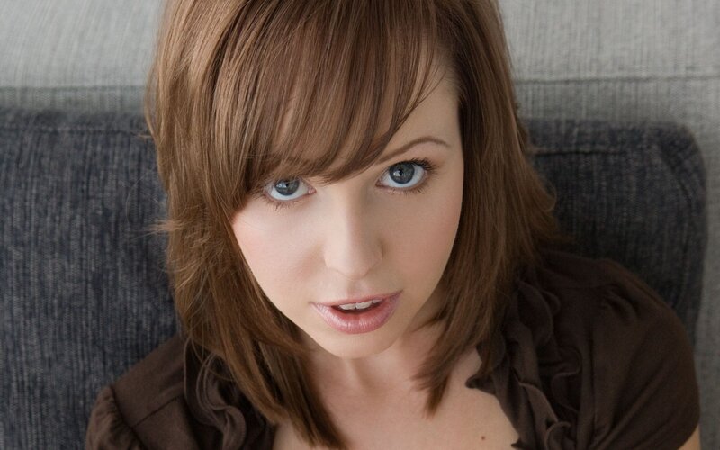 woman with blue eyes looking at camera