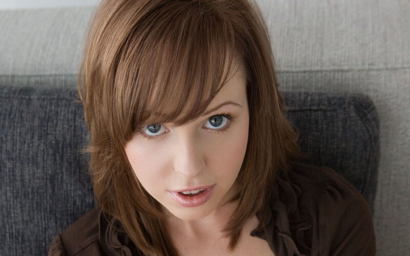 woman with blue eyes looking at camera