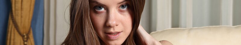 woman with blue eyes looking at camera