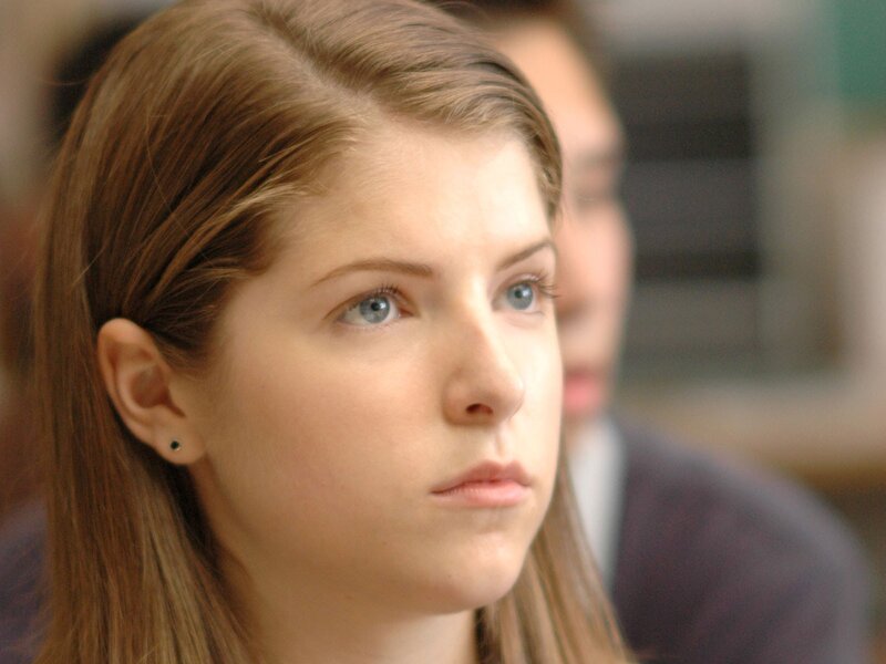 woman with blue eyes looking away