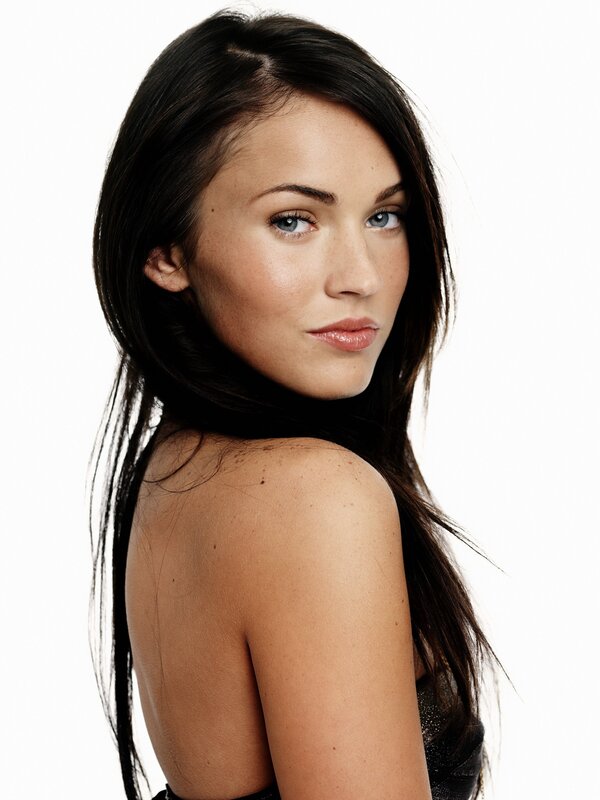 woman with blue eyes looking back