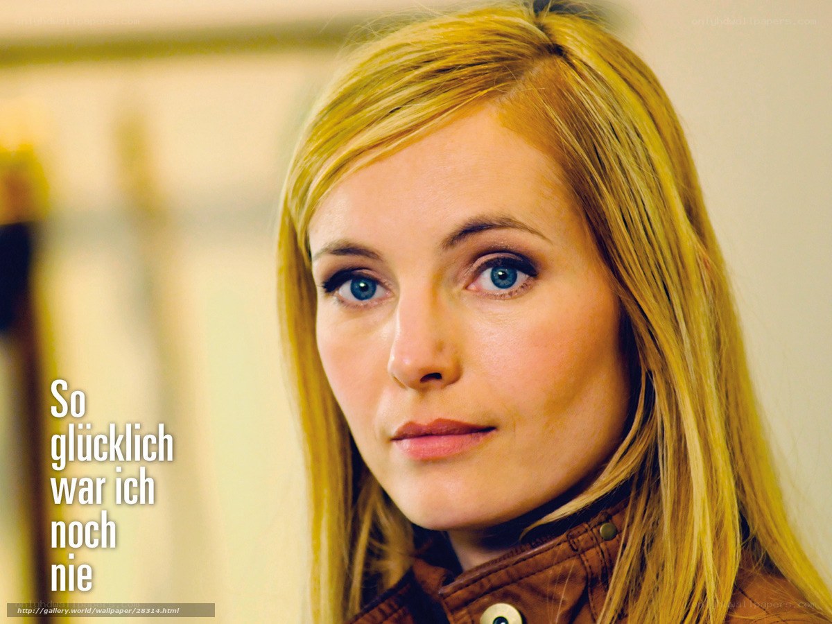 woman with blue eyes looking