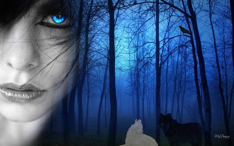Woman with Blue Eyes — Mysterious