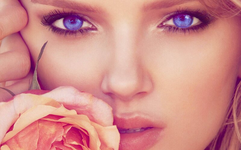 Woman with Blue Eyes — Pink, Intimate
