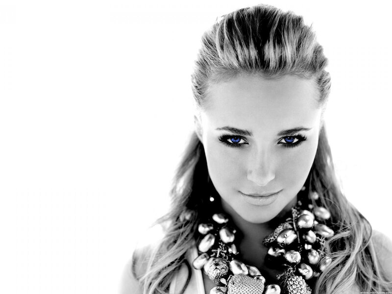 woman with blue eyes portrait