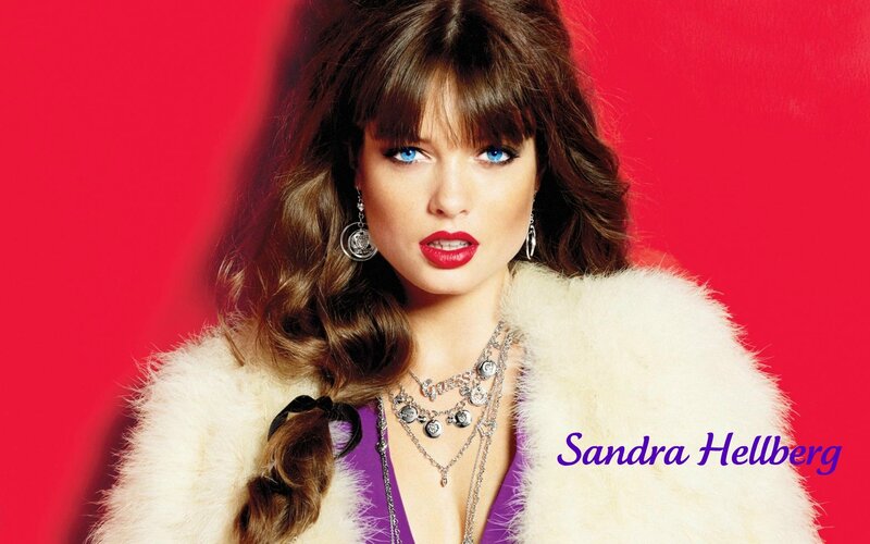 Woman with Blue Eyes — Red, Dramatic