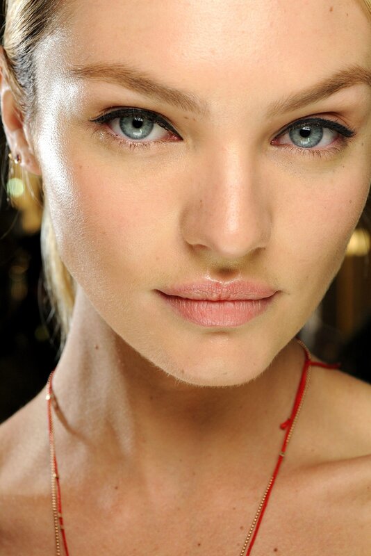 Woman with Blue Eyes — Red, Neutral, Photograph, Necklace