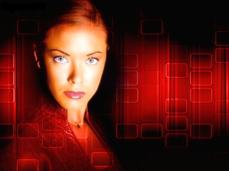 Woman with Blue Eyes — Red