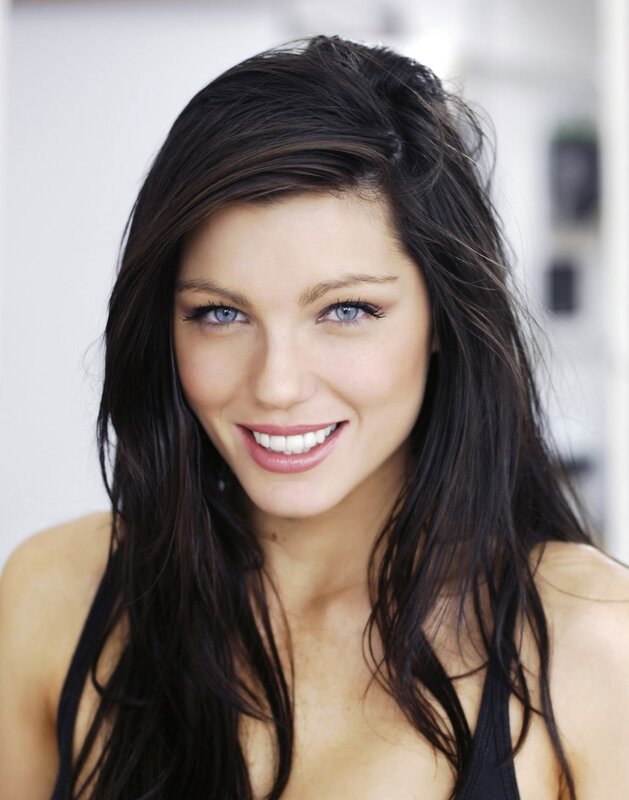 woman with blue eyes smiling