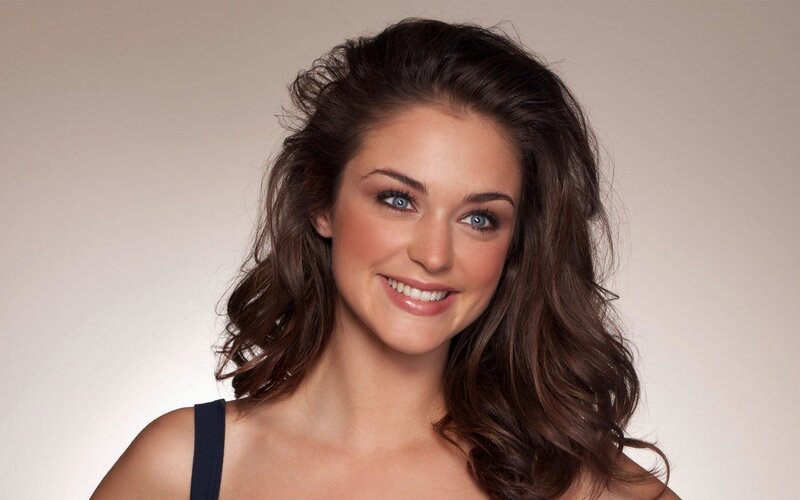 woman with blue eyes smiling