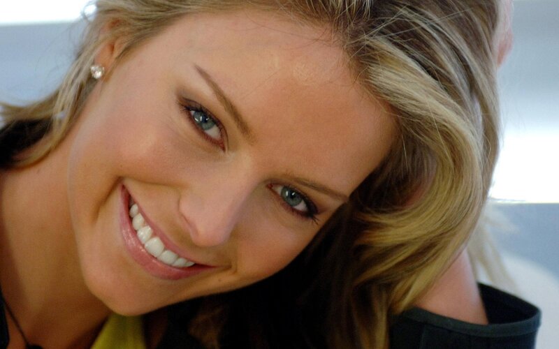 woman with blue eyes smiling