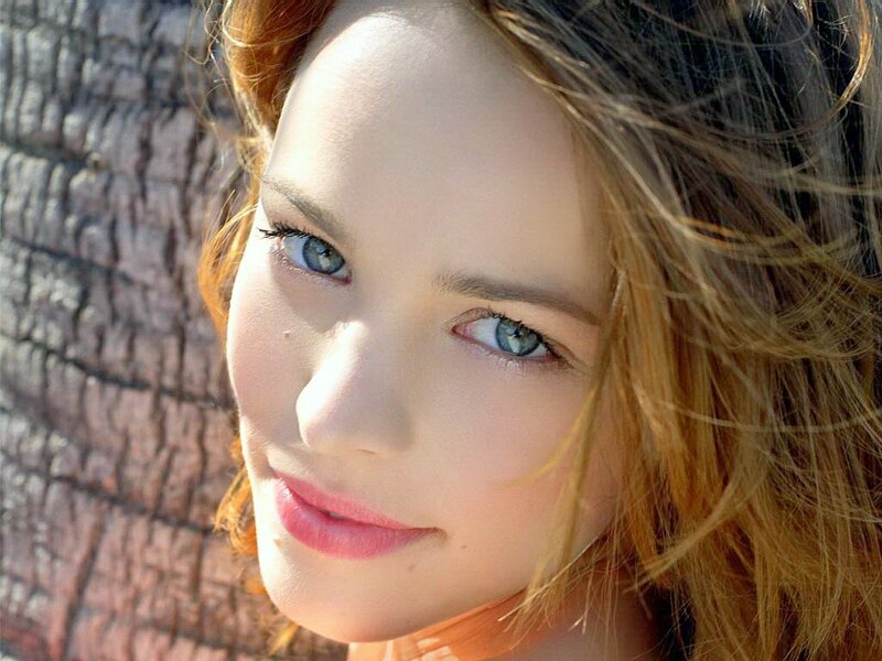 woman with blue eyes smiling