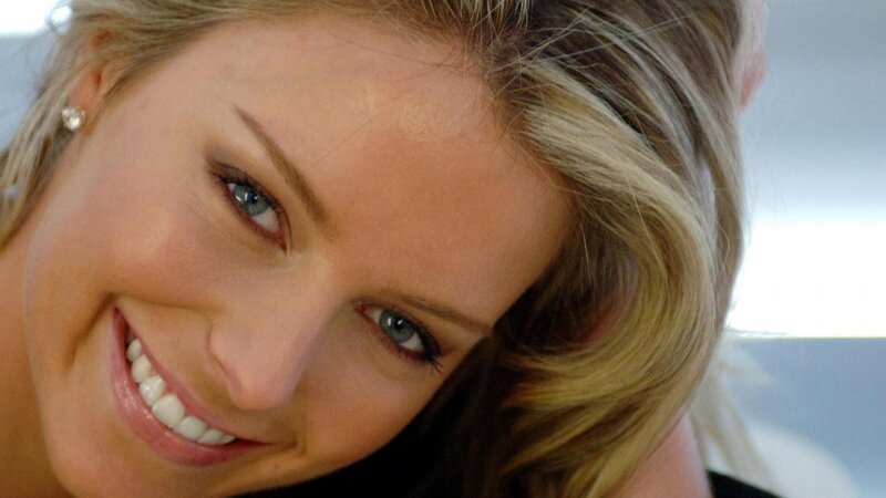 woman with blue eyes smiling