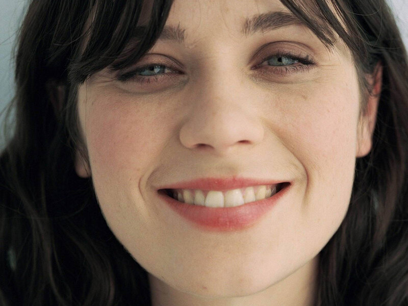 woman with blue eyes smiling