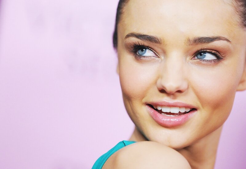 woman with blue eyes smiling