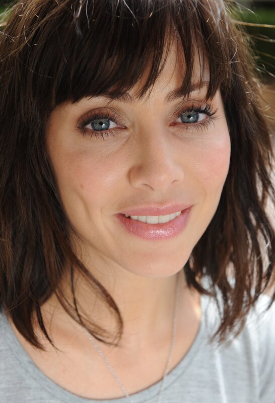 woman with blue eyes smiling
