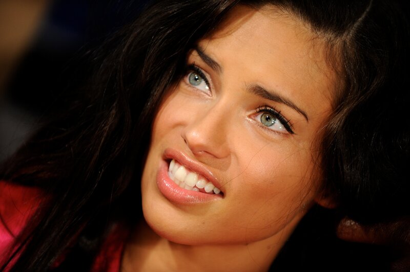 woman with blue eyes smiling
