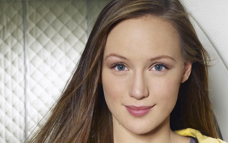 woman with blue eyes smiling