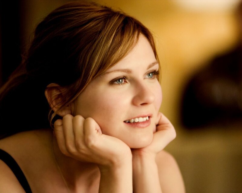 woman with blue eyes smiling