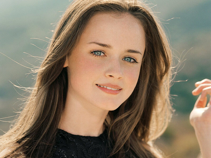 woman with blue eyes smiling