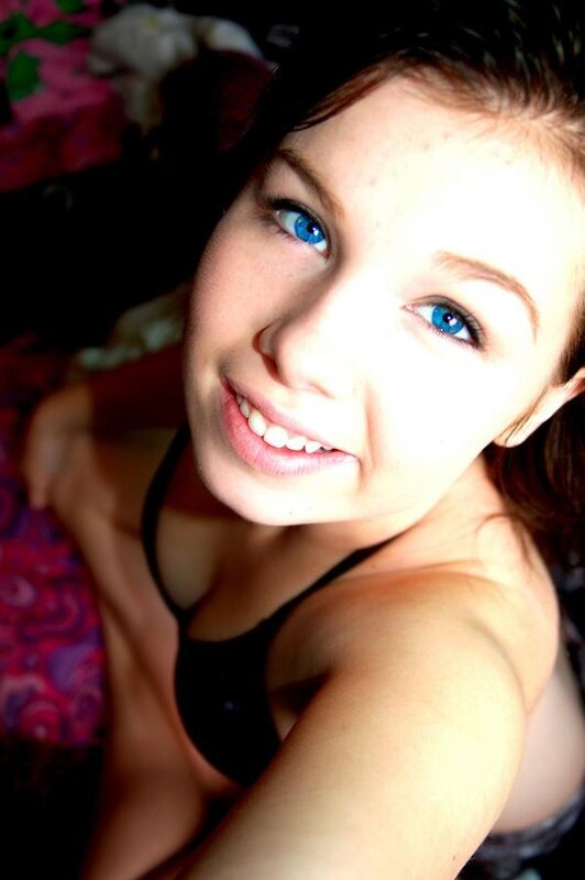woman with blue eyes smiling