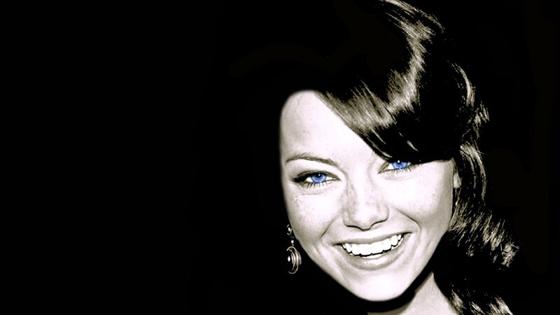 woman with blue eyes smiling