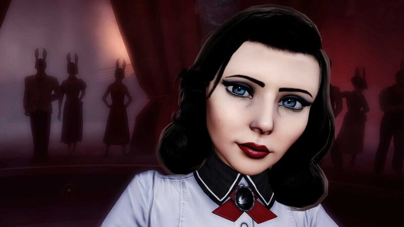 Woman with Blue Eyes — White, Dramatic, 3d Render